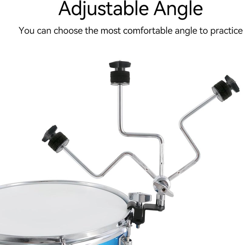 RANMING Cymbal Clamps Arm Drum Hoop Mount Cymbal Clamp for Snare Drums and Toms Drum Set Clamp with Z Splash Drum Hoop,Extension Mount for 8-12in Cymbals Cymbal Mounted Holder Percussion Accessories - Image 5